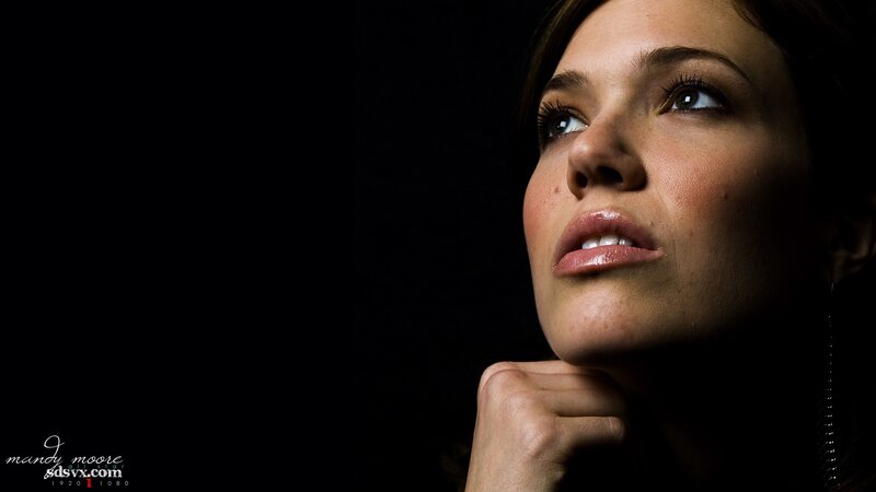 Woman in Profile — Black, Dramatic, Photograph, Hand, Earring