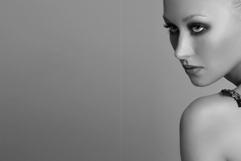 Woman in Profile — Black, Dramatic, Photograph, Shoulder