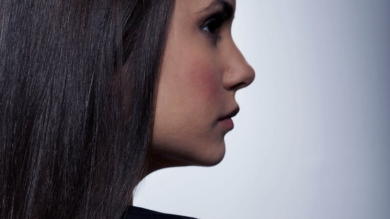 Woman in Profile — Black, Neutral, Photograph, Hair