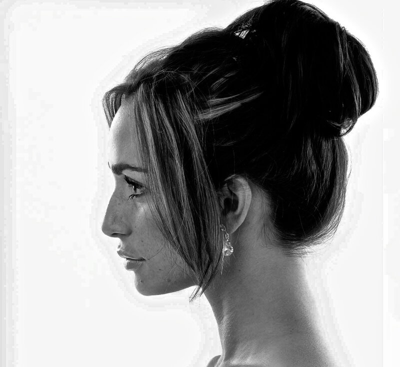 Woman in Profile — Black, Serene
