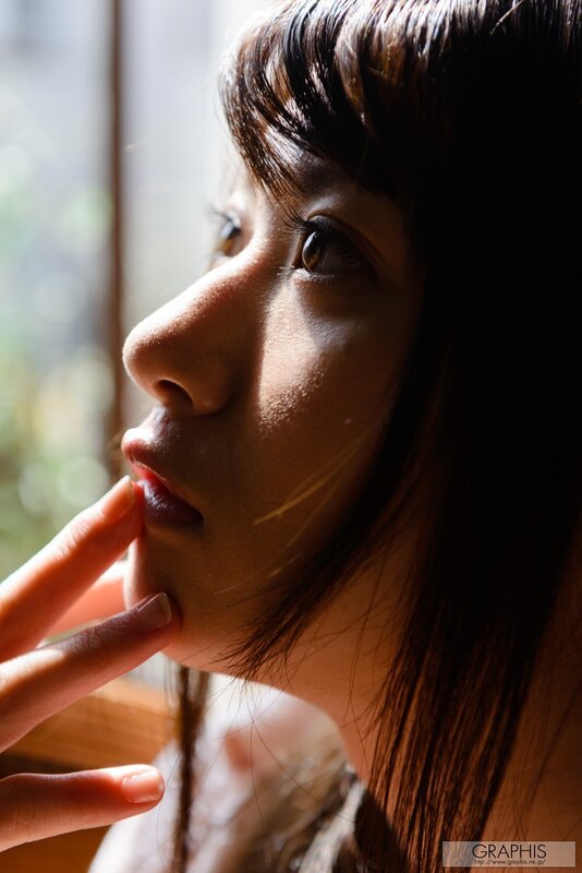 Woman in Profile — Brown, Dramatic, Afternoon, Photograph