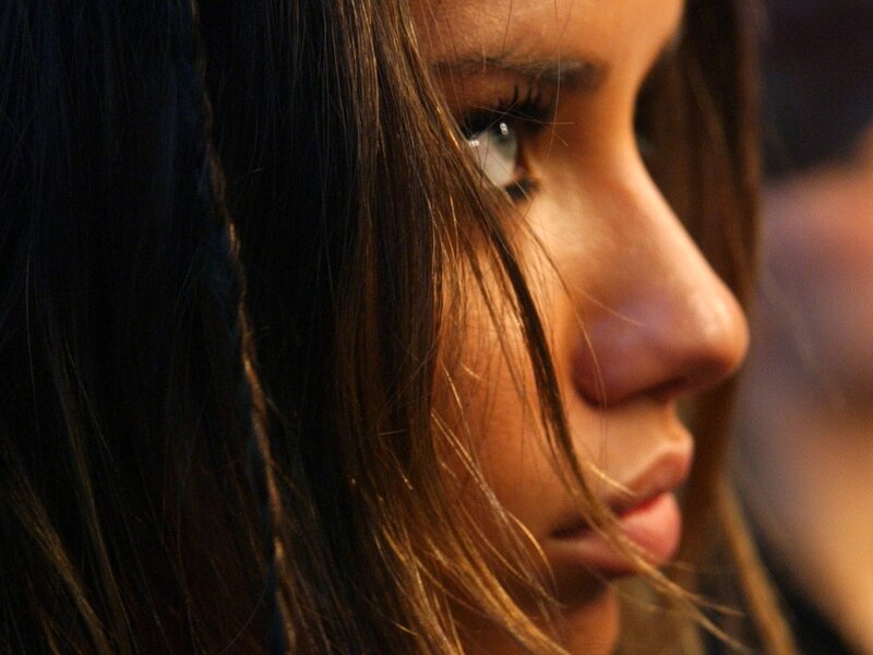Woman in Profile — Brown, Neutral, Photograph, Hair