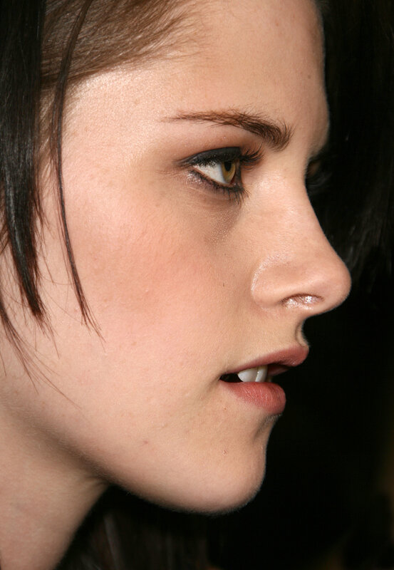 Woman in Profile — Brown, Neutral, Photograph