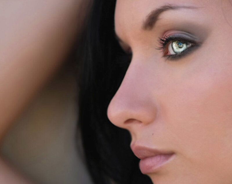 Woman in Profile — Brown
