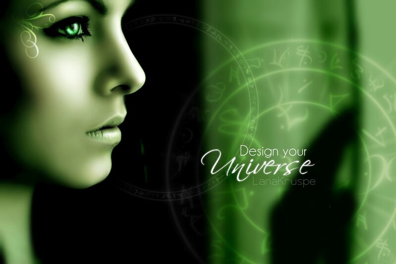 Woman in Profile — Green, Mysterious