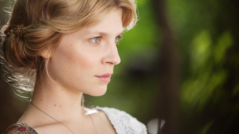 woman in profile outdoors