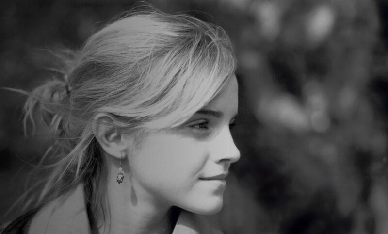 woman in profile portrait