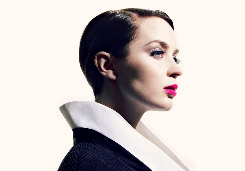 Woman in Profile — White, Dramatic, Photograph, Makeup