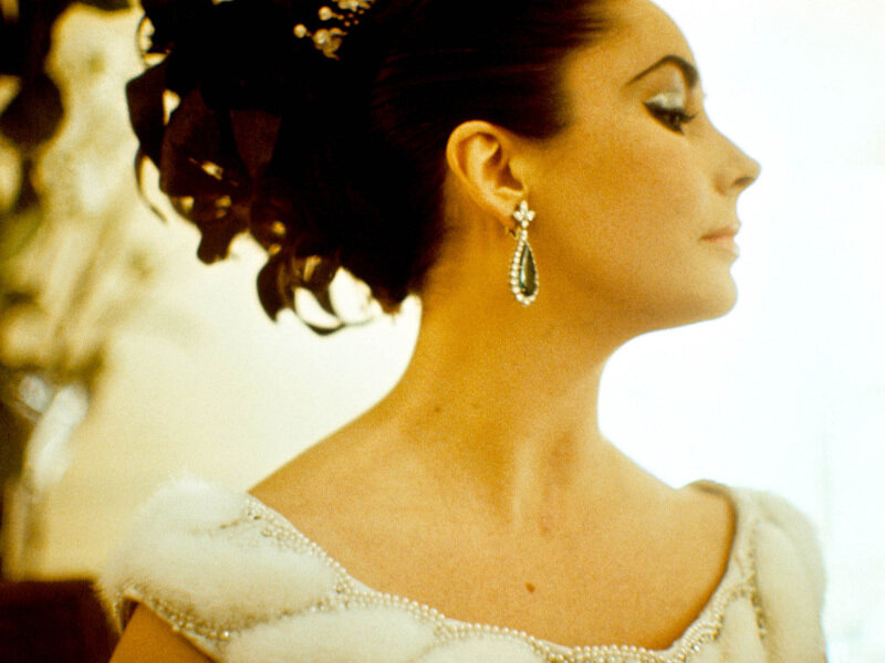 Woman in Profile — White