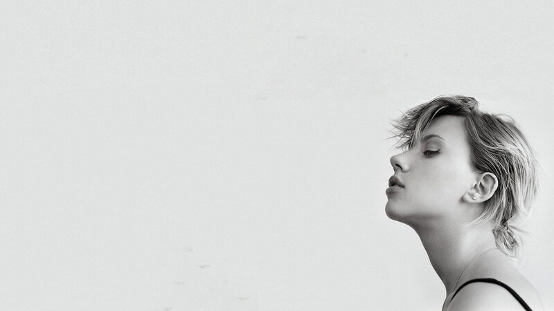 woman in profile with closed eyes