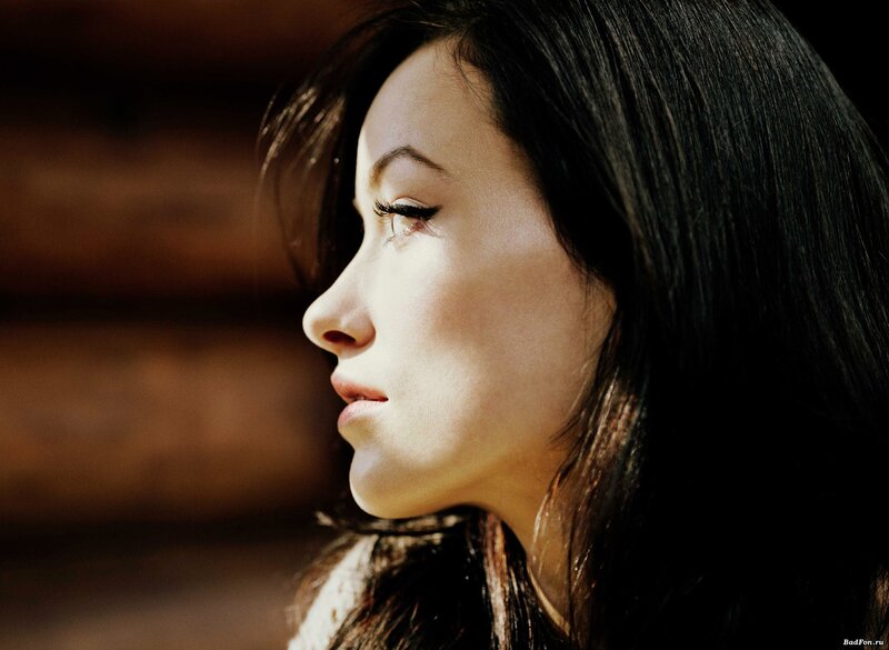 woman in profile with sunlight
