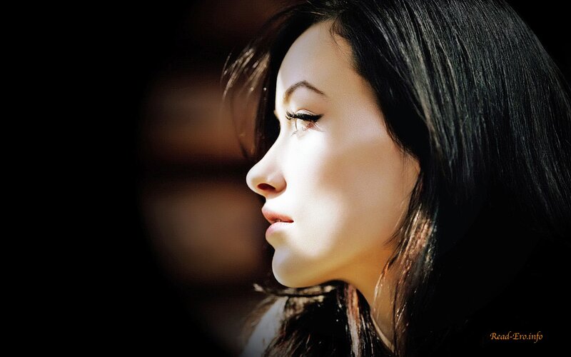 woman in profile with sunlight