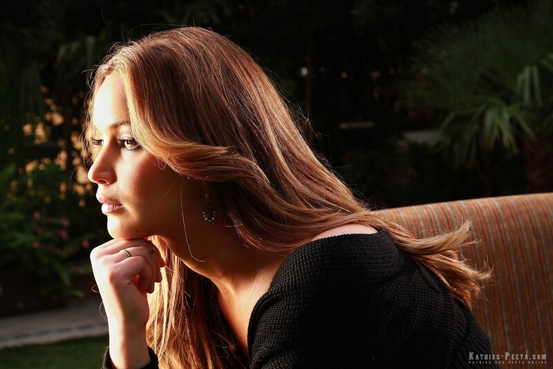 woman in profile with sunlight