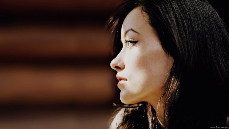 woman in profile with sunlight