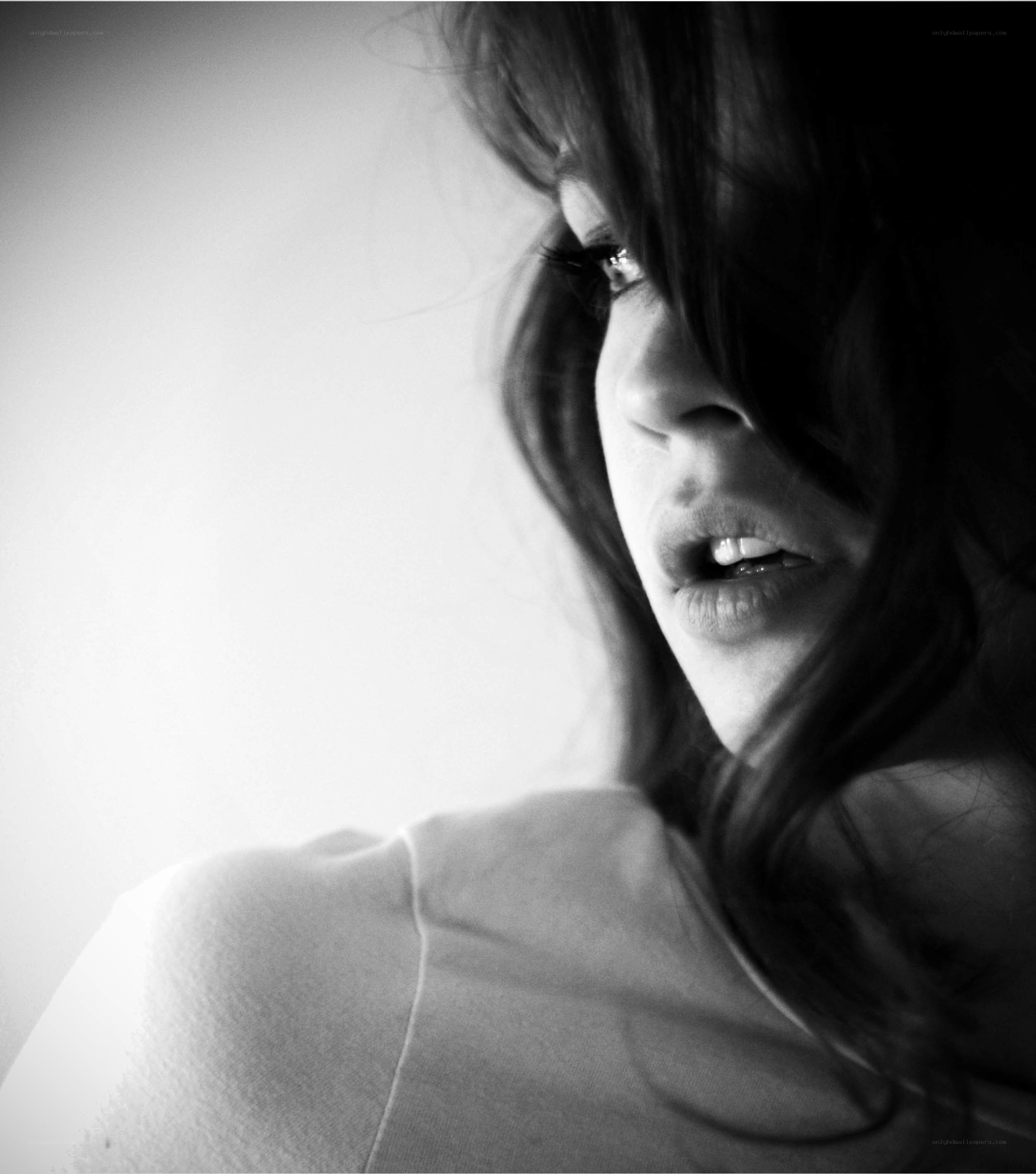 woman in profile