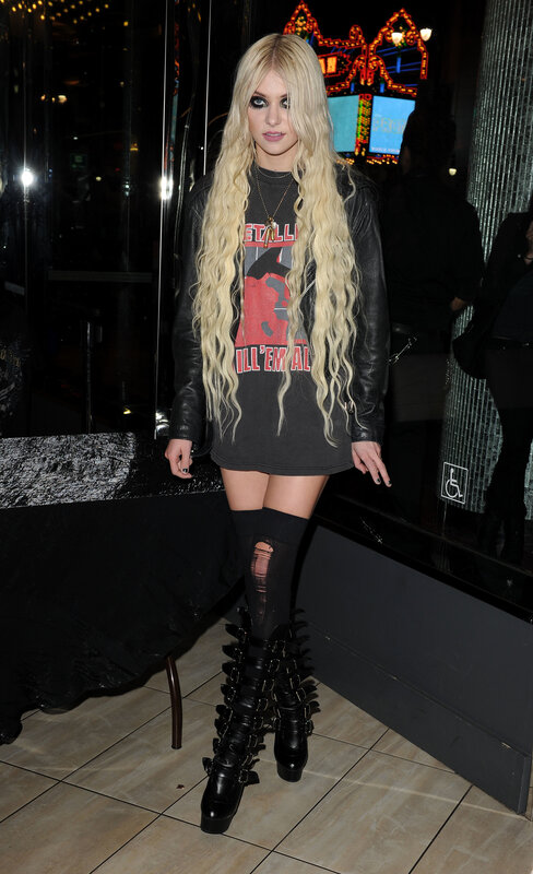 woman in punk outfit