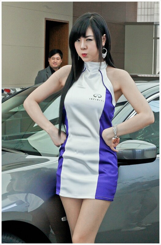 Woman in Purple and White Dress — Confident