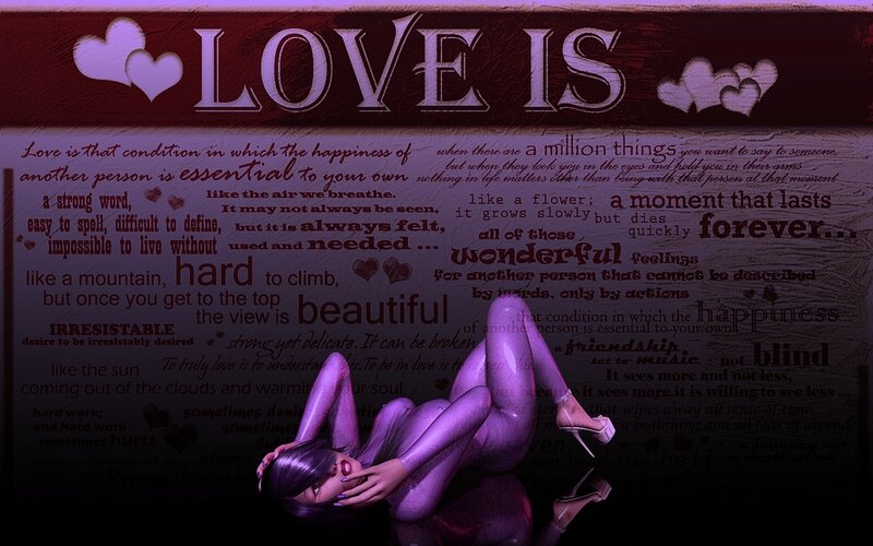 Woman in Purple Bodysuit — Romantic