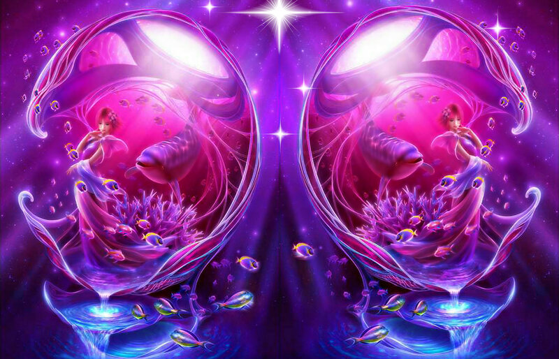 Woman in Purple Bubble