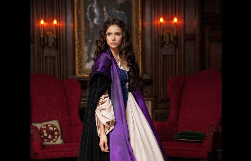 Woman in Purple Cloak — Dramatic, Photograph