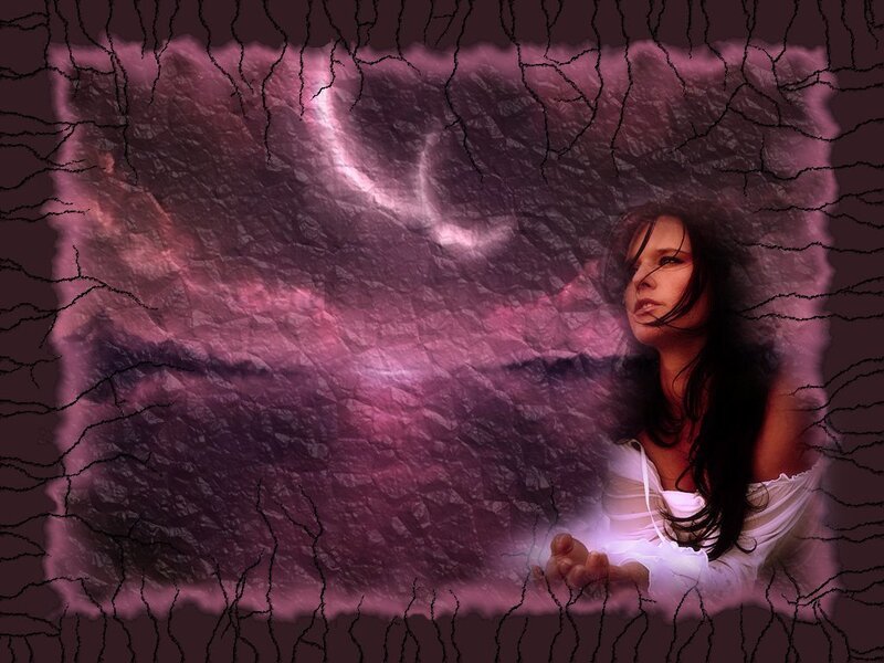 woman in purple dream