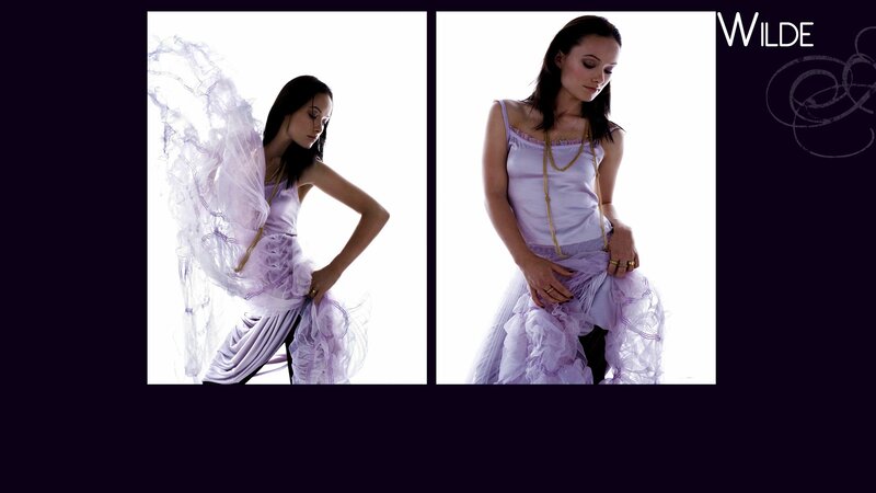 woman in purple dress