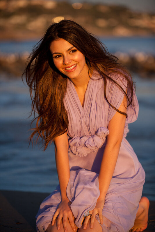woman in purple dress at beach