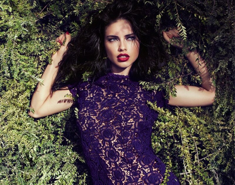 Woman in Purple Dress — Dramatic, Afternoon, Photograph, Green Foliage