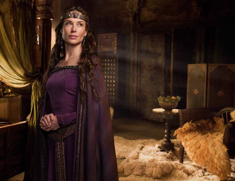 Woman in Purple Dress — Dramatic, Photograph, Crown