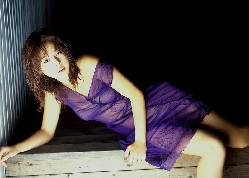 Woman in Purple Dress — Dramatic, Photograph, Wooden Surface, Wall