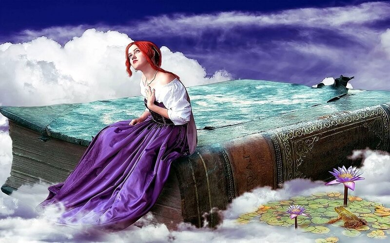 Woman in Purple Dress — Dreamy