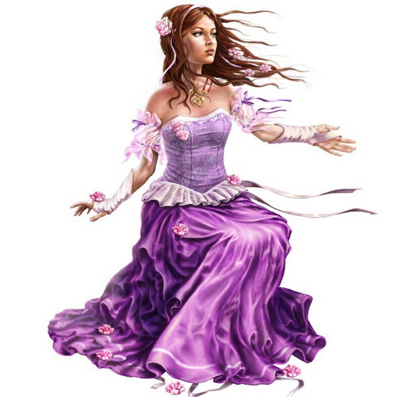 Woman in Purple Dress — Dynamic
