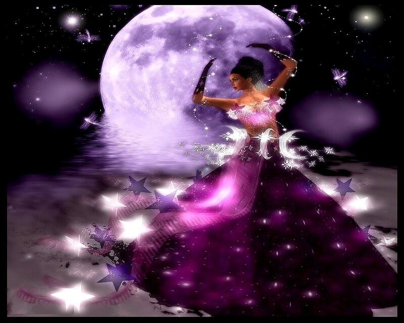 Woman in Purple Dress — Fantasy