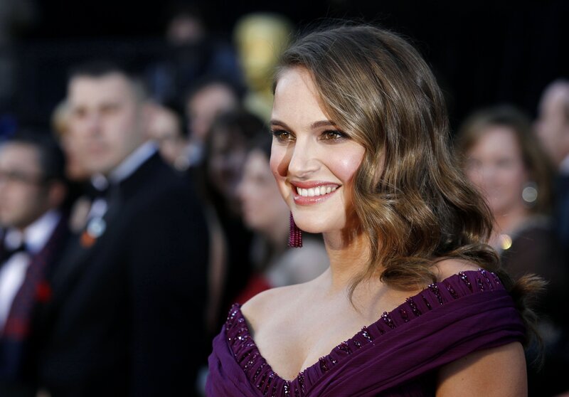 Woman in Purple Dress — Formal, Photograph, Red Earrings