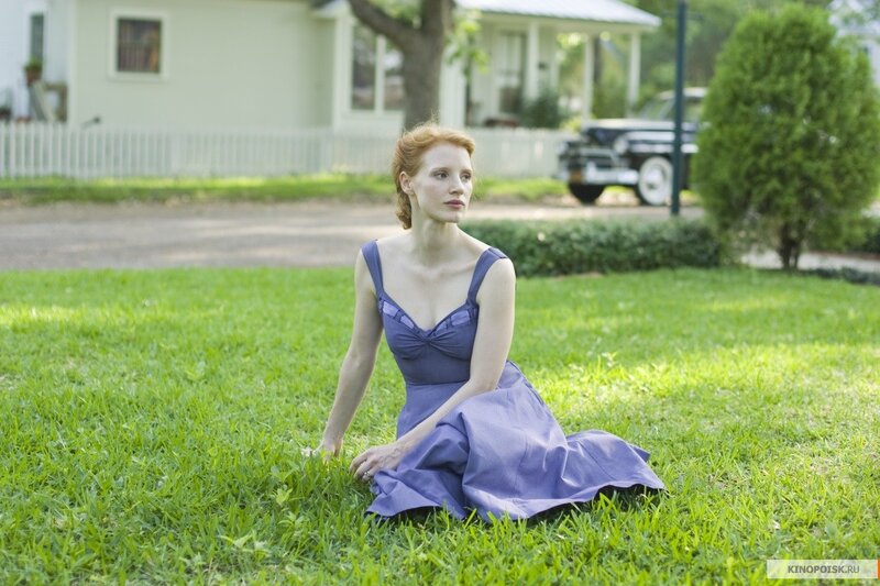 Woman in Purple Dress — Green, Serene, Afternoon, Photograph, Grass, House