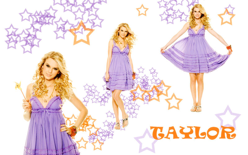 Woman in Purple Dress — Playful, Cheerful