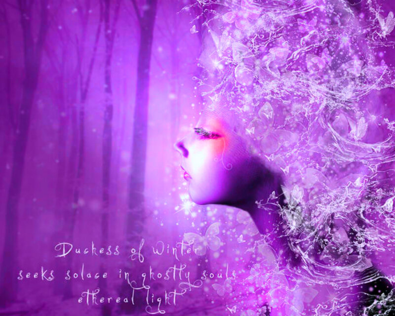 Woman in Purple Forest — Ethereal