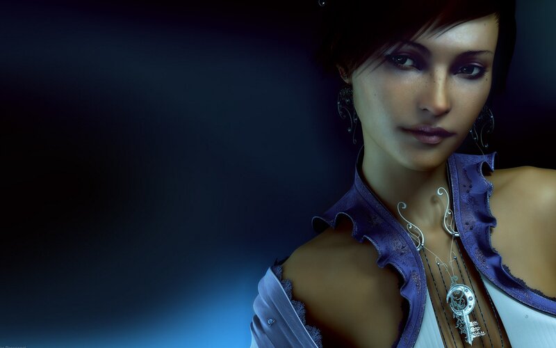 woman in purple garment