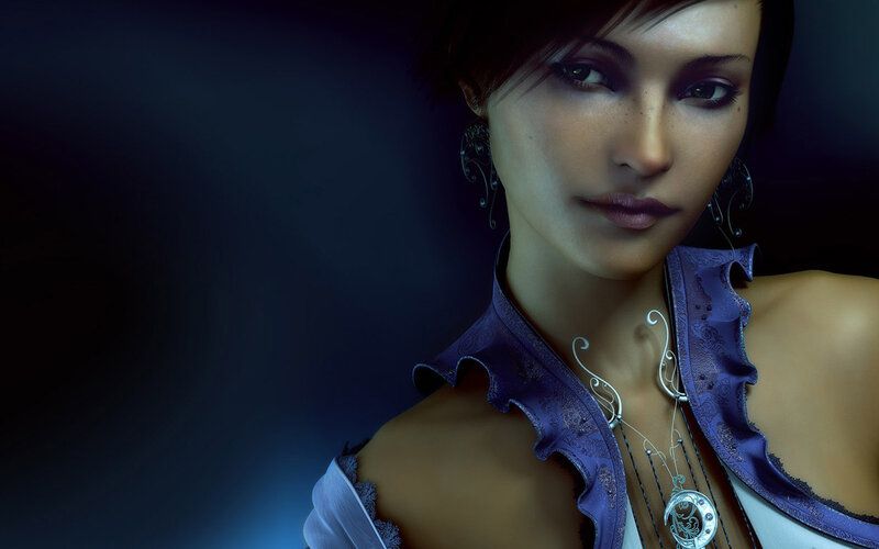woman in purple garment