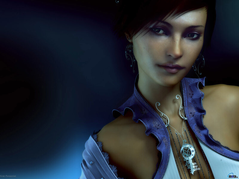 woman in purple garment