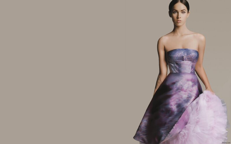 woman in purple gown