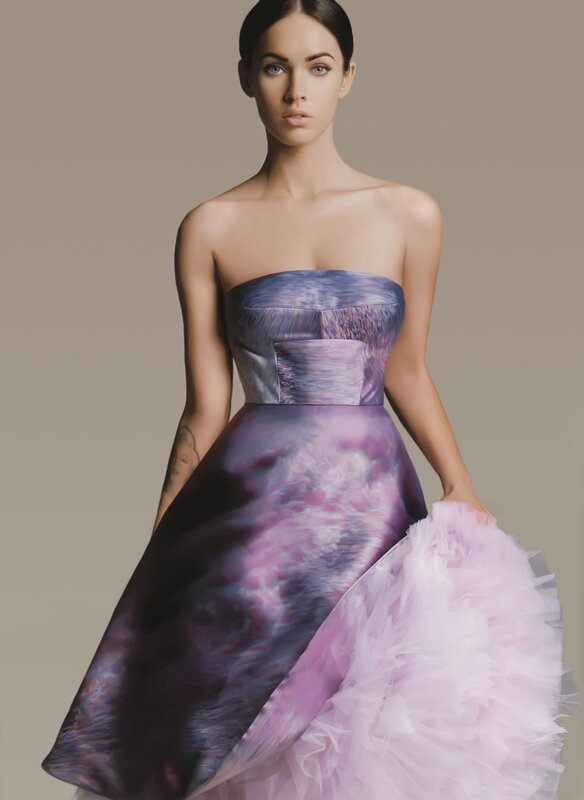 woman in purple gown