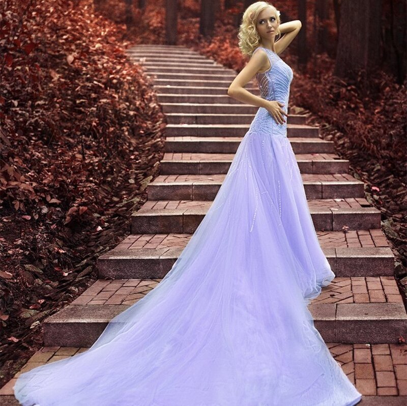 Woman in Purple Gown — Dramatic, Autumn