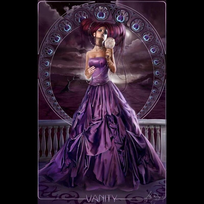 Woman in Purple Gown — Dramatic, Night