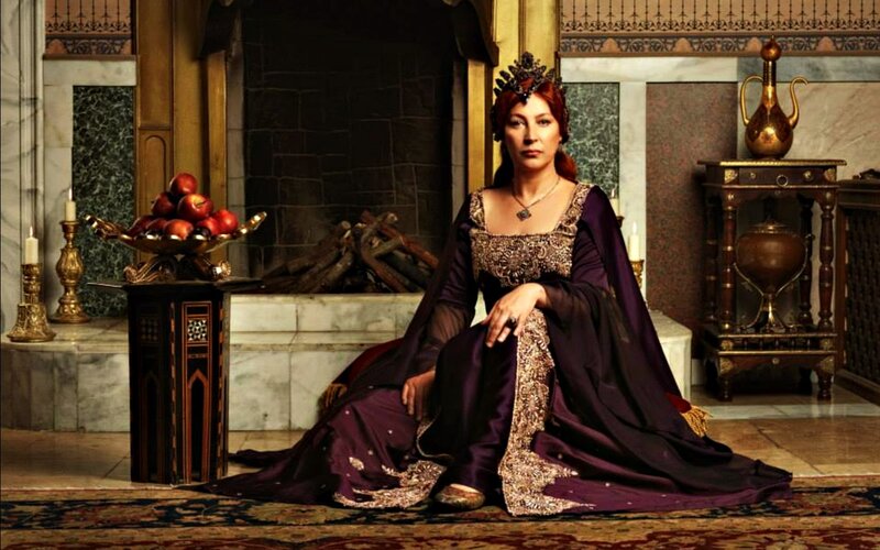 Woman in Purple Gown — Dramatic, Photograph, Crown, Apples