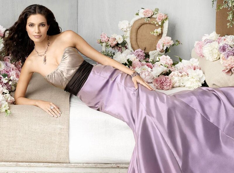 Woman in Purple Gown — Elegant