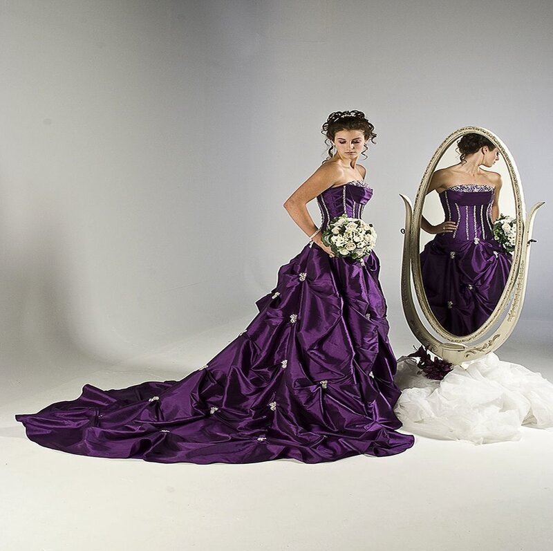 Woman in Purple Gown — Formal