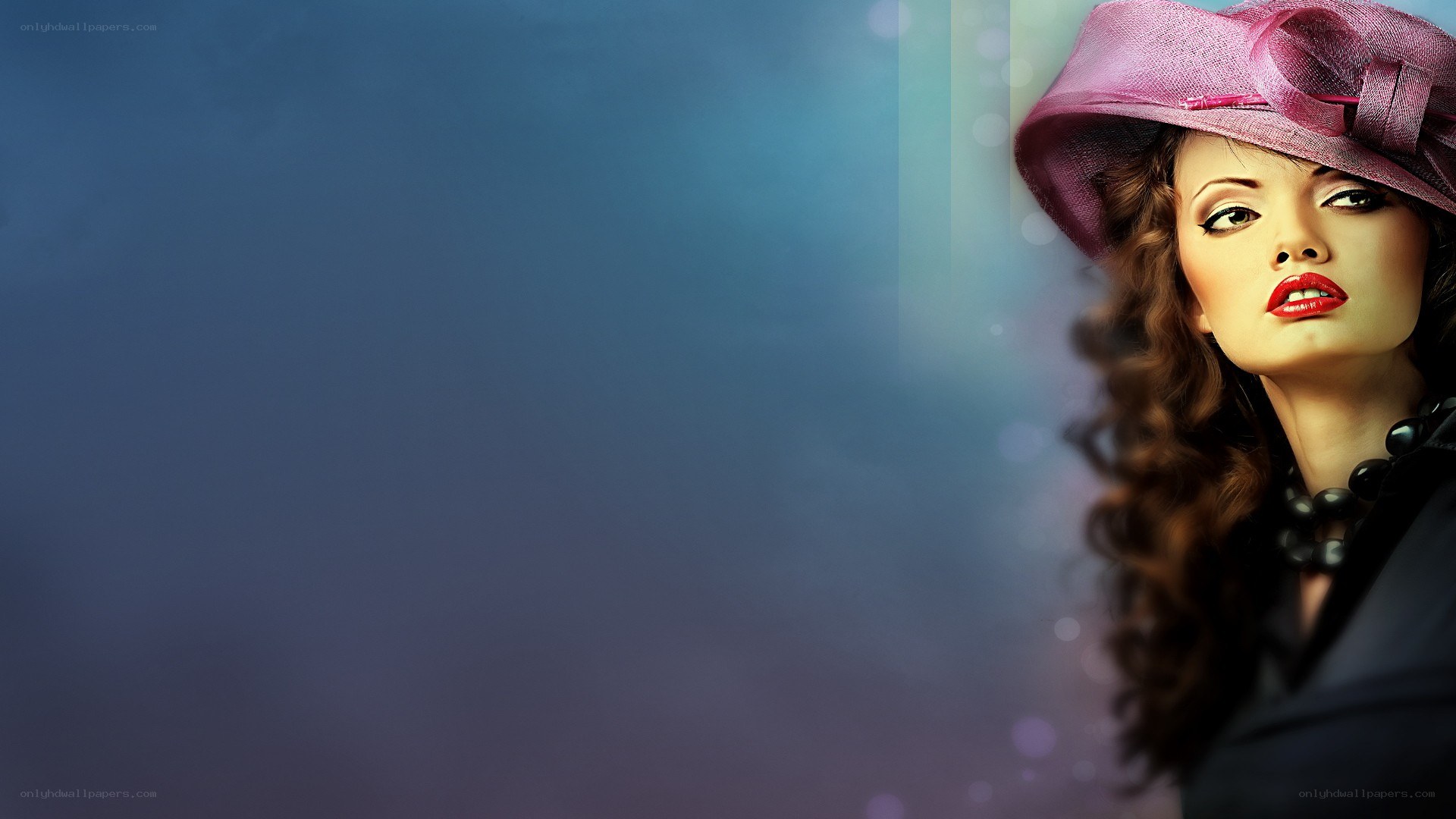 woman in purple hat