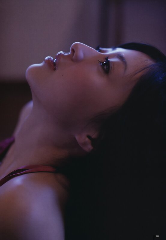 woman in purple lighting