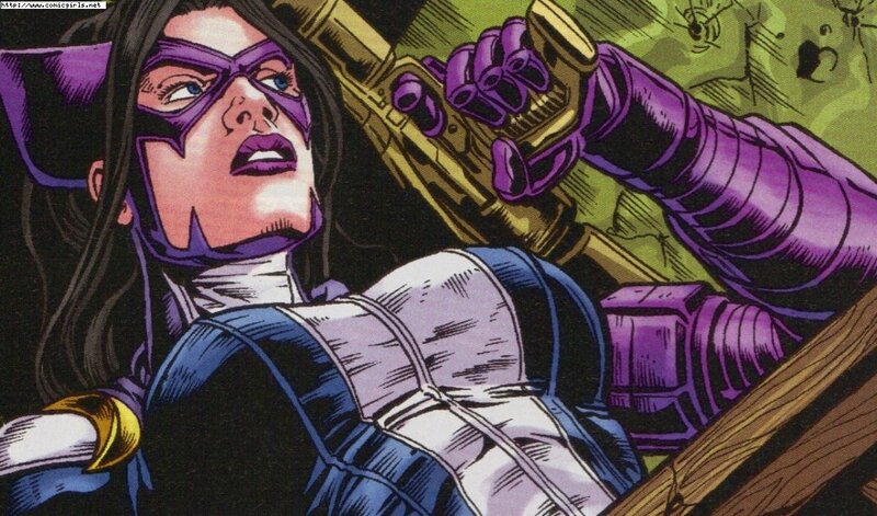Woman in Purple Mask — Dramatic